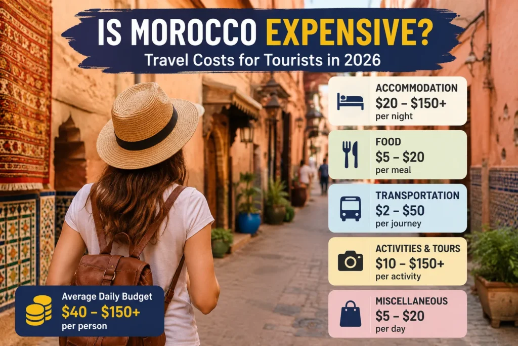 Is Morocco expensive travel cost guide for tourists visiting Morocco